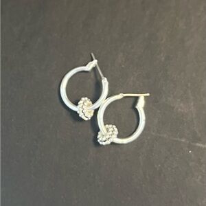Napier Silver-tone Small Hoop Earrings